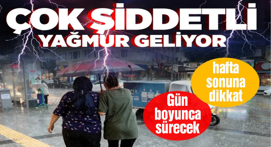 AFAD uyardı: Sağanak yağışlar çok kuvvetli geliyor