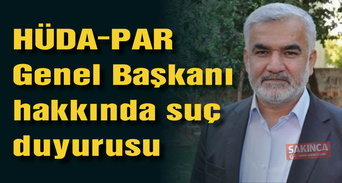 ''Anayasa'nın 4'üncü maddesi değişsin'' diyen HÜDA-PAR Genel Başkanı hakkında suç duyurusu