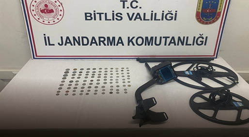 Bitlis'te 97 tarihi sikke ele geçirildi