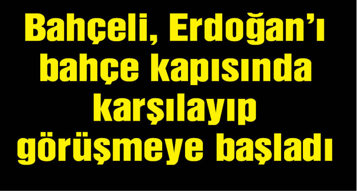 Cumhurbaşkanı Erdoğan'ın Bahçeli ile görüşmesi sona erdi