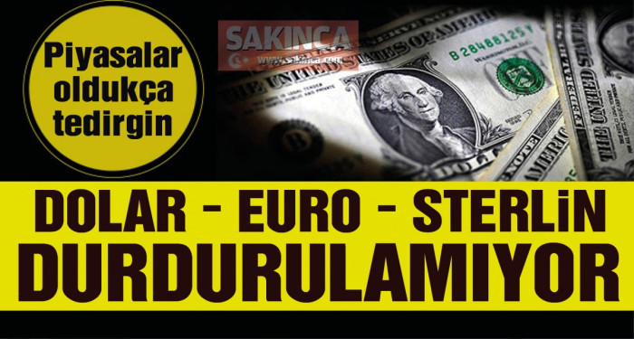 Dolar ve Euro yüksekten uçmaya devam ediyor