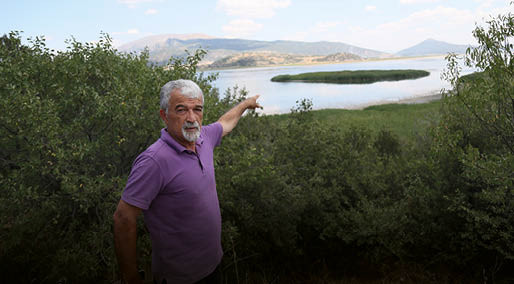 Eğirdir Gölü'nün bölünmesine 1,2 kilometre kaldı