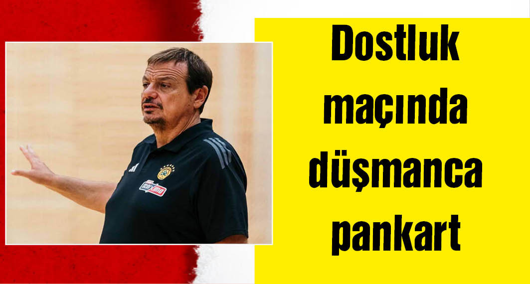 Ergin Ataman: Sadece bir grup tarafından açılan bir pankart ve yönetim de bu duruma çok kızgın