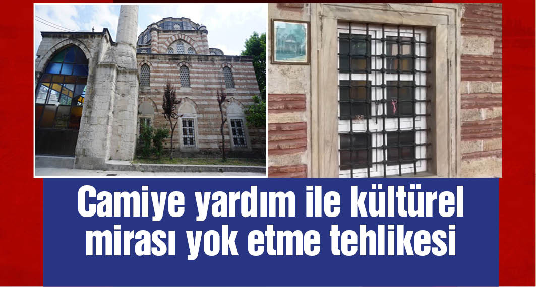 Fatih'teki 439 yıllık tarihi camiye plastik pencere