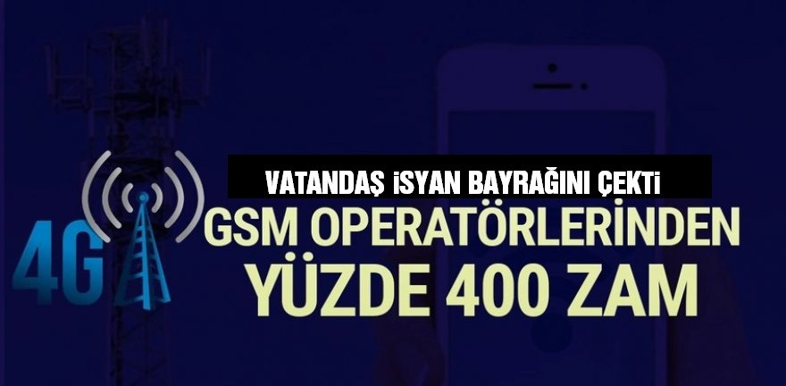 GSM operatörlerinden zam