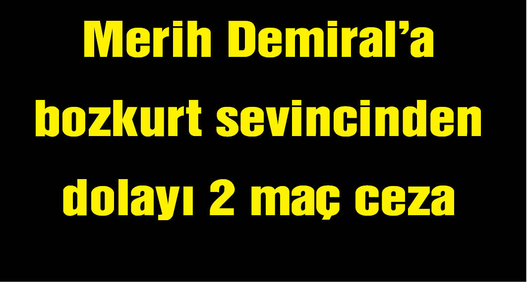 Merih Demiral'a 2 maç ceza