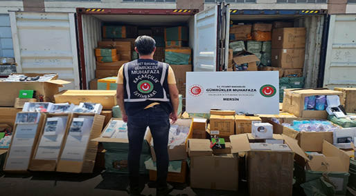 Ticaret Bakanlığı: Mersin ve İstanbul'da 521,1 milyon liralık kaçak eşya ele geçirildi