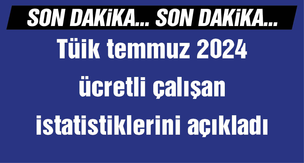 TÜİK: Ücretli çalışan sayısı yıllık yüzde 3,4 arttı