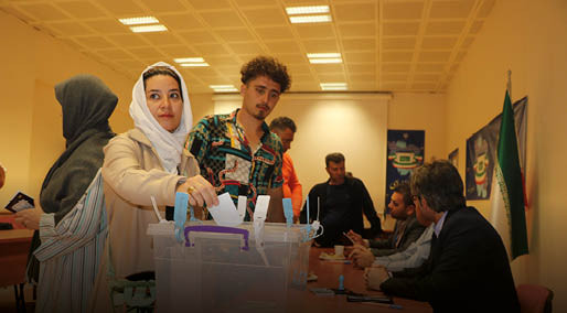 VAN'daki İranlılar, cumhurbaşkanlığı seçimi için sandık başında